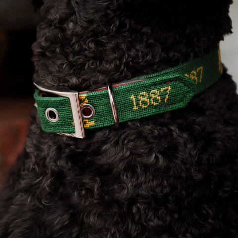 Smathers & Branson Needlepoint Dog Collar