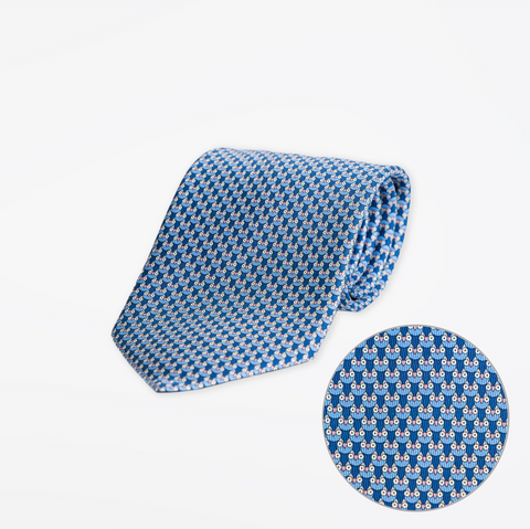 Ferragamo Owl Print Silk Tie