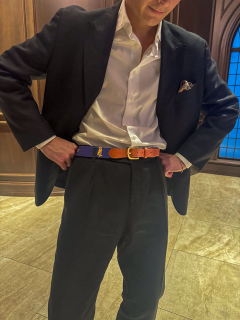 Smathers & Branson Needlepoint Belt